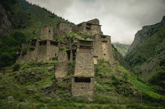 The Shatili village in Georgia. Omalo Shatili trek.