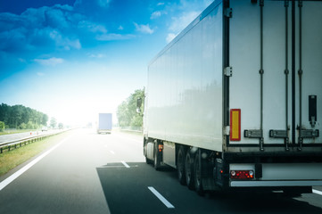 Truck on a highway