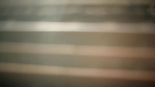 vintage blurred parallel train rails in slow motion 