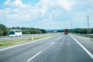 Driving on a highway