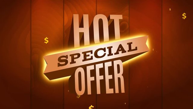 hot special offer sale for products on high demand or commercial business using striking visuals effects