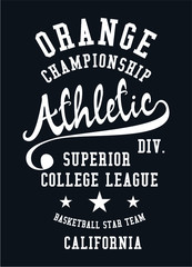 California College print embroidery graphic design vector art