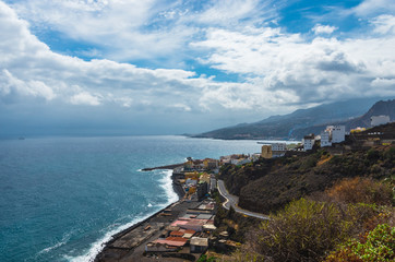 Santa Cruz de la Palma on the slopes of the island of La Palma