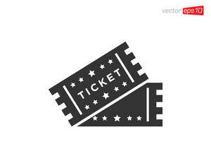 Ticket Icon Design Illustration Vector
