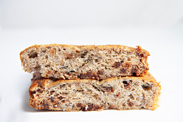 Home Made Baked Banana bread with Chocolate Chips
