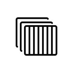 panel cleaning plates icon vector. panel cleaning plates sign. isolated contour symbol illustration