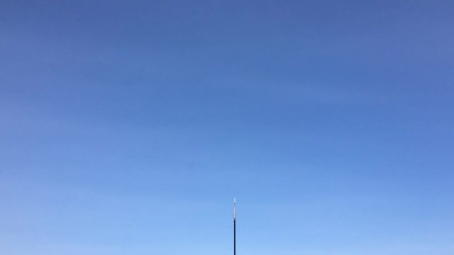 時間の経過がわかる避雷針　タイムラプス