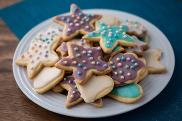 Colorful butter cookies 