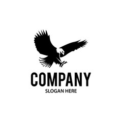 Eagle logo icon vector sillhouette.