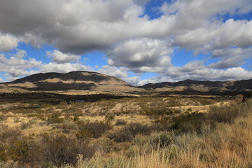 mountain landscape with clouds