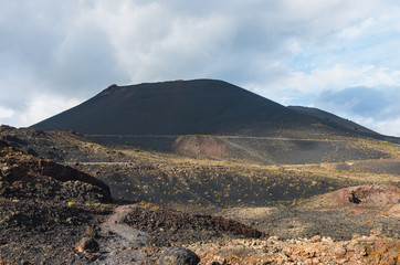 San Antonio volcano seen from the Teneguía volcano in La Palma