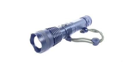 flashlight on isolated white background