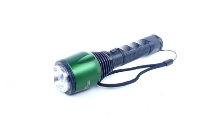 flashlight on isolated white background