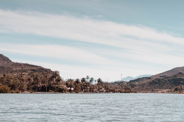 Mulege city. Baja California Sur. Mexico. Anchorage in the Sea of Cortez.