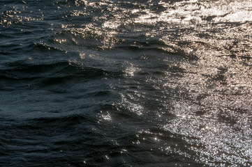 water texture. Shadow and light in the sea