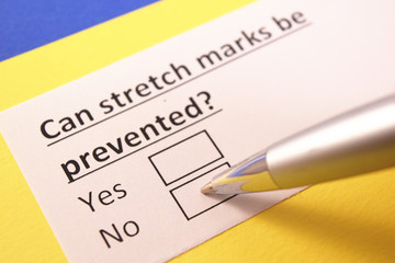 Obraz premium Can stretch marks be prevented? Yes or no?