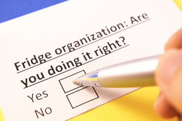 Fridge organization: Are you doing it right? Yes or no?