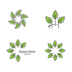 Ecology logo vector icon