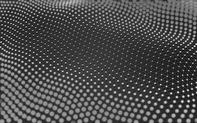 Abstract background. Molecules technology with polygonal shapes, connecting dots and lines....