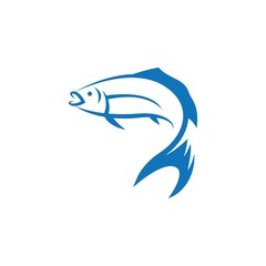 Fish logo template vector icon