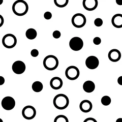 Printed roller blinds Circles Circles seamless pattern. Random dots texture background.