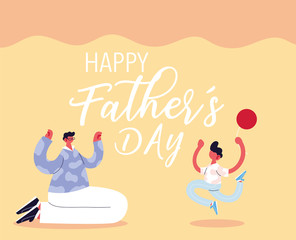 man and son, card of the happy father day