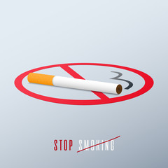 May 31st World No Tobacco Day concept design. No smoking sign. No smoke icon. Stop smoking symbol.
Vector Illustration.