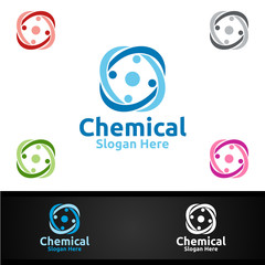 Chemical Science and Research Lab Logo for Microbiology, Biotechnology, Chemistry, or Education Design Concept