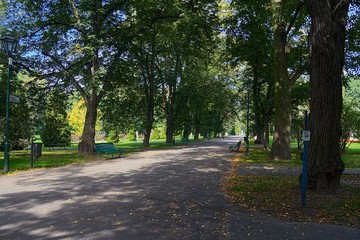 Fototapeta na wymiar A wonderful view of Jordan Park in Kracow (Poland)