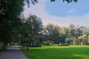 A wonderful view of Jordan Park in Kracow (Poland)