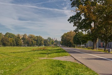 A wonderful view of Kracow Park (Poland)