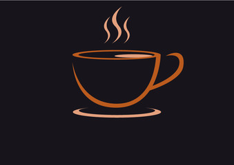 cup of coffee with steam