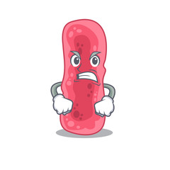 Mascot design concept of shigella sonnei with angry face