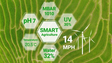 Smart digital agriculture technology by futuristic sensor data collection management by artificial...