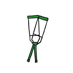 Crutches doodle icon
