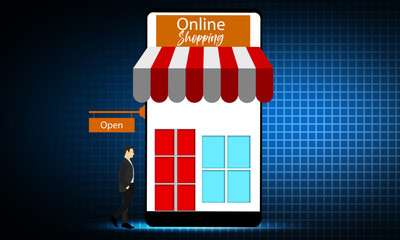 Online shopping with mobile phone