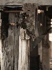 Looking at and under the Semaphore jetty in Adelaide South Australia late afternoon sunset