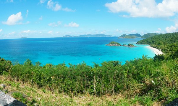 Scenic View Of Virgin Islands National Park Against Sky