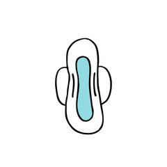 sanitary napkin doodle icon