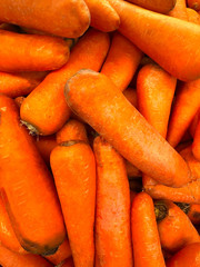 many many photos of carrot on the counter supermarket