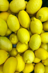 photo lemon lot many supermarket shelves