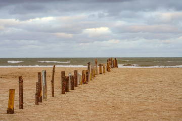 wooden pier on the beach