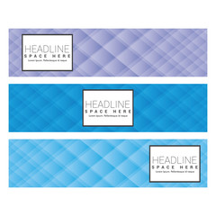 Vector banners with abstract multicolored polygonal mosaic background