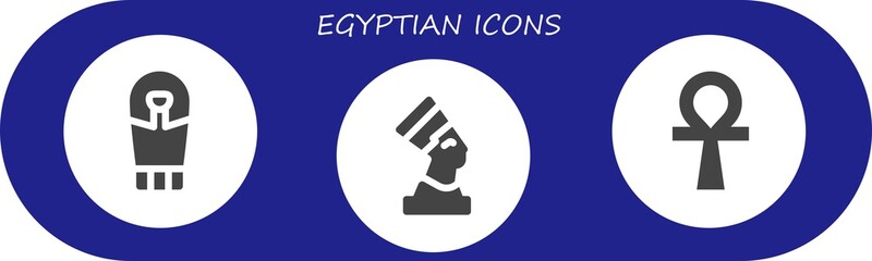 egyptian icon set