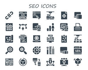 seo icon set
