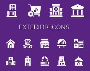 exterior icon set