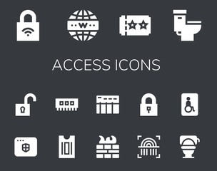 access icon set