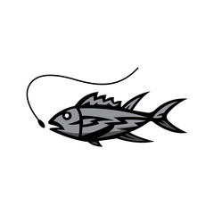 fish logo vector design template
