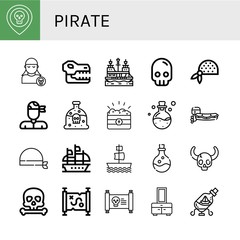 pirate icon set