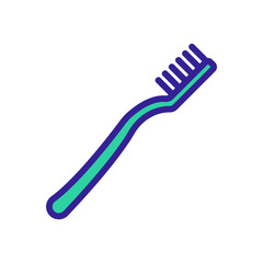 ionic tooth brush icon vector. ionic tooth brush sign. color symbol illustration
